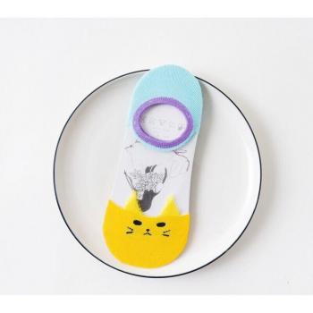 Unsichtbare Sommer-Socken mit Katzen