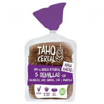 Pan de molde integral 5 semillas con masa madre bio