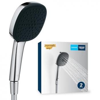 Grohe Doccetta Vitalio Comfort 110, 2 getti, tubo flessibile 150 cm