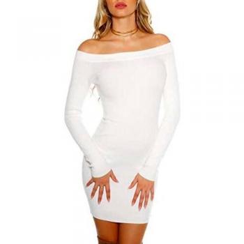 Feinstrick Minikleid Koucla „Carmen“ – S, Schulterfrei