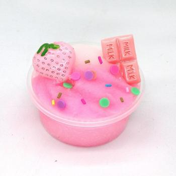 60ml Colorful Modeling Polymer Sand with Donuts and Chocolate Charm