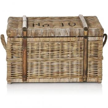 Schriftzug-Rattantruhe von Impressiones Living