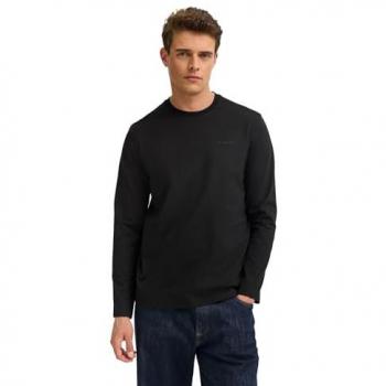 Indumento a maniche lunghe Bugatti Nero Regular Fit 8330-85044D