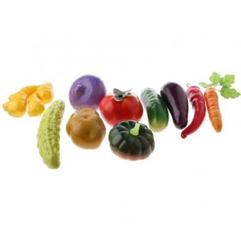 10pcs Colorful Non-Realistic Vegetables for Garden Decoration