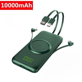 Batería externa 20000mAh con carga inalámbrica