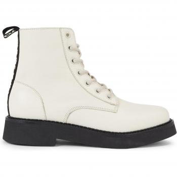 Tommy Jeans Polacchine Tjw Lace Up Flat Boot EN0EN02310 Écru