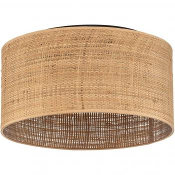 Jovin Rattan Ceiling Lamp with Three Bulbs