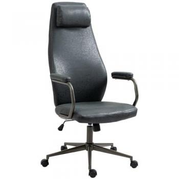 Fauteuil de Bureau Pocatello Noir Antique – Design Élégant et Pivotant