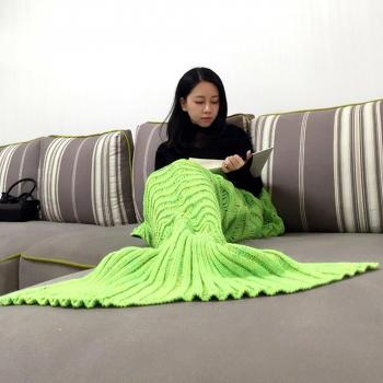 YOWAO Couverture de Sirène, Sac de Couchage Toutes Saisons Motif écailles de Poisson