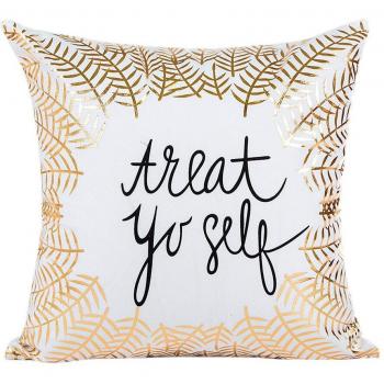 Gold Geometric Nordic Cushion Case