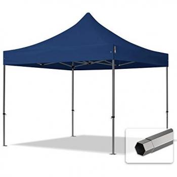 Premium Toolport 3x3m Blue Steel Pop-Up Pavilion