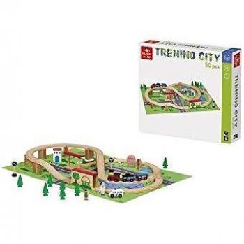 Set Pista Trenini Dal Negro 50 Pezzi Colore
