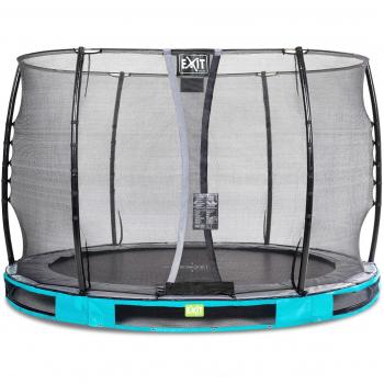 EXIT Elegant Trampoline 305 cm in Blau – Economy Schutzgitter