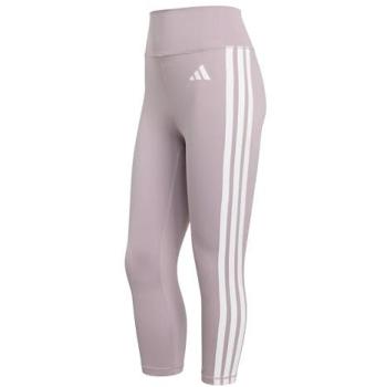Adidas Women's 3/4 Flex Leggings – Optime Essentials, Classic 3‑Stripes