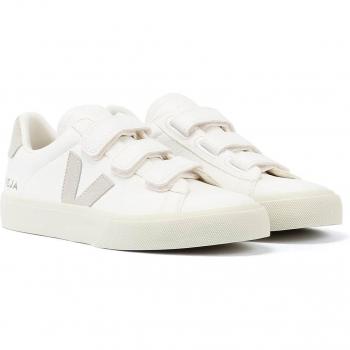 VEJA Baskets Recife blanches en cuir ChromeFree®