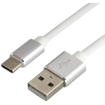 EverActive 3A USB‑C Power Cable 1m – White Silicone