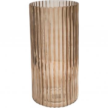 Daphne Ribbed Vase Apricot H38CM D19CM