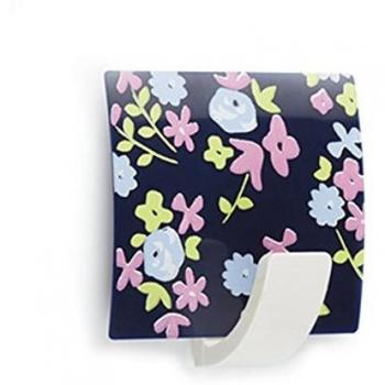 Colgador Adhesivo Inofix Flores Azules