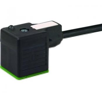 Murr Elektronik Ventilstecker Komplett – Leiteranschluss, Kabel und Anschlussstecker (Schwarz)