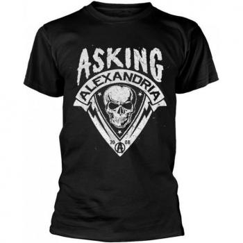 Asking Alexandria Unisex Skull Shield Cotton Top