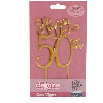 Dekora “Topper para Tarta 50 Años”