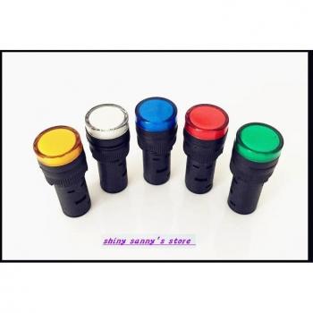 15 pcs Lot 16mm AC/DC LED Power Indicator Light