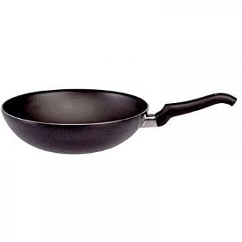 Padella Wok Firenze 28 cm – Manico Unico Nero