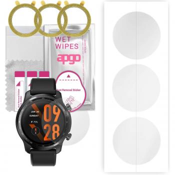 3x apgo Pellicola Hydrogel per Mobvoi TicWatch Pro 3 Ultra GPS, Installazione Semplice con Strato di Posizionamento