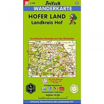 Hofer Land, Landkreis Hof  1 : 50 000. Fritsch Wanderkarte