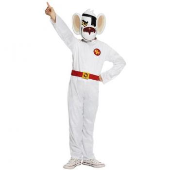 Disfraz de Danger Mouse para niños en color Blanco y Rojo