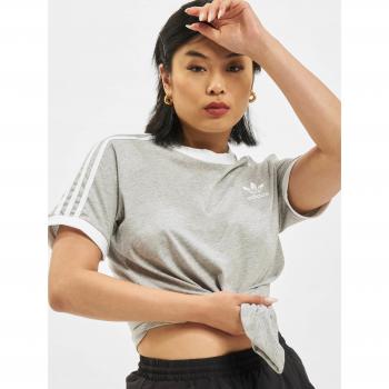 Adidas Originals Damen T-Shirt adicolor Classics 3-Stripes Grau Standard Fit