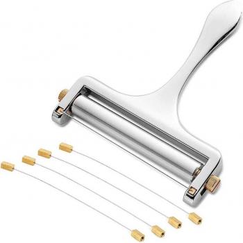 Multi-Wire Cheese Slicer with Adjustable Thickness for Soft Cheeses