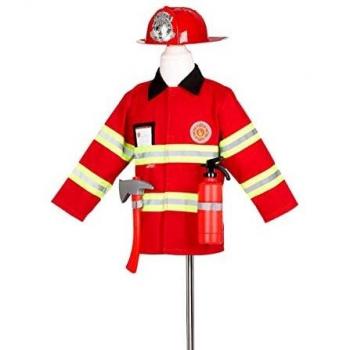 teiliges Feuerwehrmann Kostüm für Jungen, 4-7 Jahre