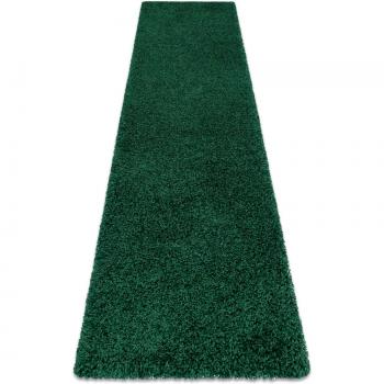 Tapis SOFFI 5 cm vert bouteille pour cuisine et couloir