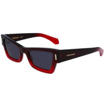 Salvatore Ferragamo SF2006S 615 Women’s 53 mm Red Squared Frames – Acetate