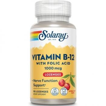 Solaray Vitamin B12 1000mcg + Ácido Fólico 90mg