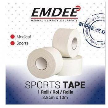 Emdee Kinesio Sporttape 10m in Weiß