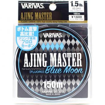 Línea Varivas Ajing Master Fluorocarbono 150m 1.5lb Azul