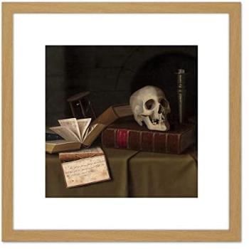 Memento Mori “To This Favour” Wall Decor – 8x8 Light Oak Wooden Frame