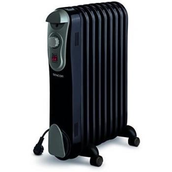 Radiador eléctrico con 4 ruedas Sencor SOH 3109BK