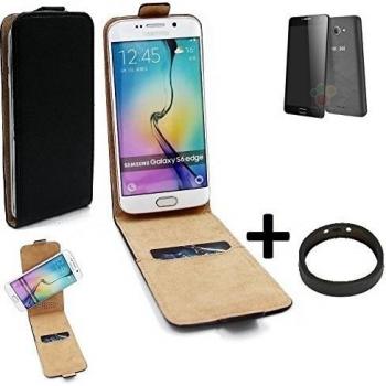 Cubierta 360° para Alcatel One Touch Pop 4S 16 GB, negra con soporte