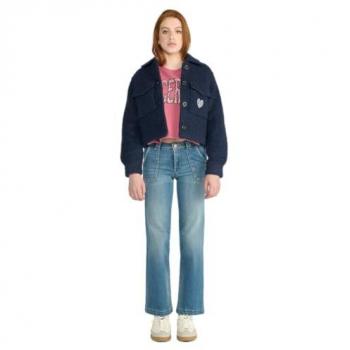 Manteau matelassé marine pour jeunes femmes – Collection Cerise