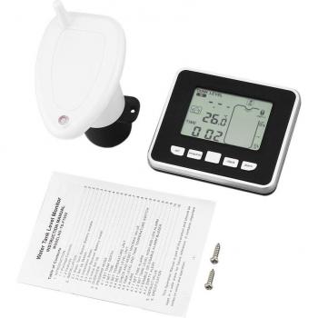 Ultrasonic Water Tank Depth Sensor with LED Temperature Display