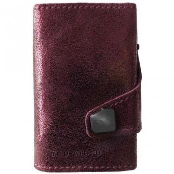 Porte-cartes Click & Slide Violet et Argent