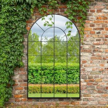 Garden Arched Mirror – 190x120 CM, Dark Frame, Single Pack