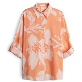 OPUS Longbluse Bohème Orange – Damen, Größe 38