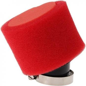 Filtro de aire rojo 38mm para motocicletas de 110 y 125cc