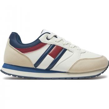Zapatilla Infantil Tommy Hilfiger Azul Flag con Cordones y Suela Ligera