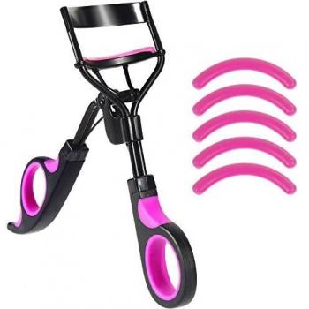 Cosmetic Lash Curler – Black Grip + 5 Silicone Refills