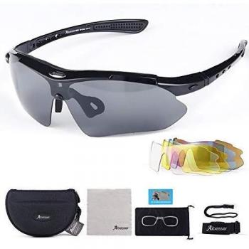 Adkwse ProfiRad‑Glasses: Polarisiert, UV400, 5 Austauschlinsen